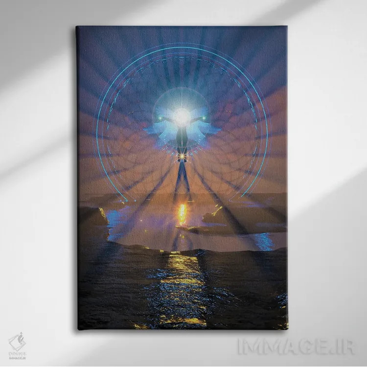 تابلو دکوراتیو گسترش روح اثر ایوان رودز - نمای روبهرو روی دیوار