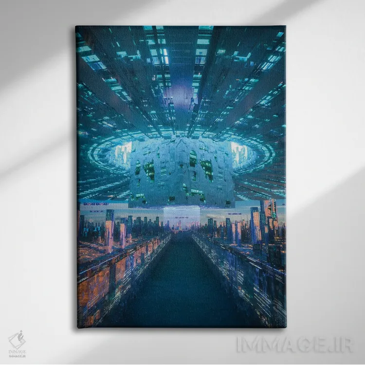 تابلو دکوراتیو کلونی اروپا اثر ایوان رودز - نمای روبهرو روی دیوار