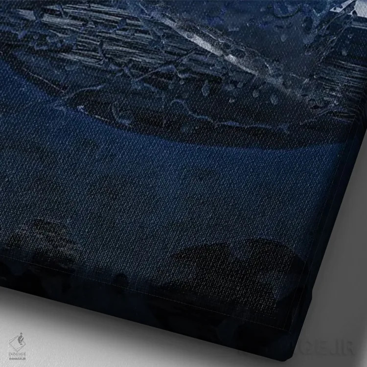 تابلو دکوراتیو روح آزاد اثر ایوان رودز - نمای نزدیک بافت بوم