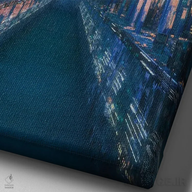 تابلو دکوراتیو کلونی اروپا اثر ایوان رودز - نمای نزدیک بافت بوم