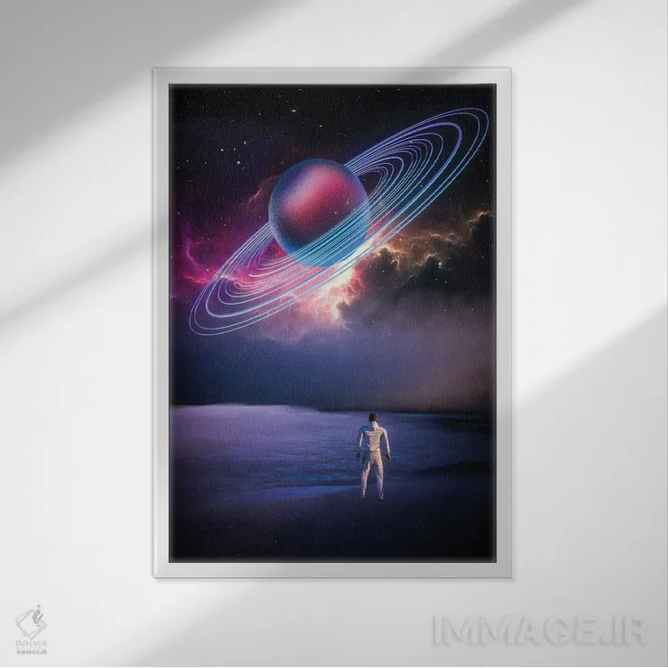 تابلو دکوراتیو تعالی اثر ایوان رودز - نمای قابدار سفید