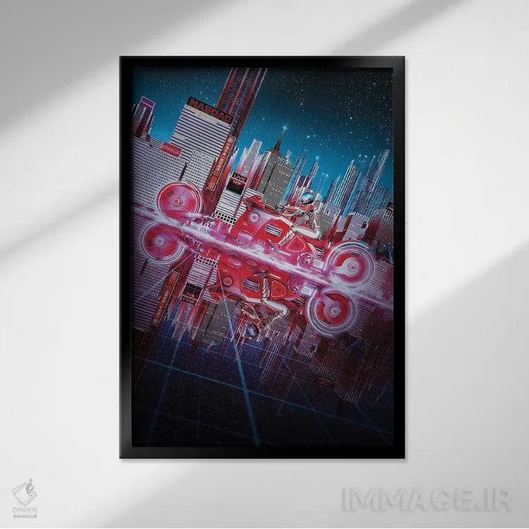 تابلو دکوراتیو منطقه آزاد اثر ایوان رودز - نمای قابدار مشکی