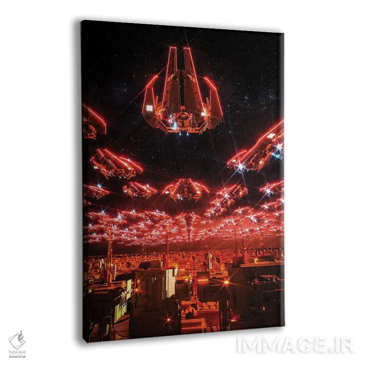 تابلو دکوراتیو حمله جت اثر ایوان رودز - نمای پرسپکتیو محصول