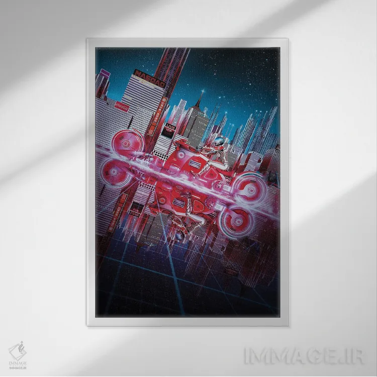 تابلو دکوراتیو منطقه آزاد اثر ایوان رودز - نمای قابدار سفید