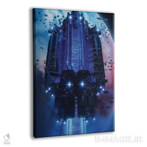 تابلو دکوراتیو پایگاه پلوتونی اثر ایوان رودز - نمای پرسپکتیو محصول