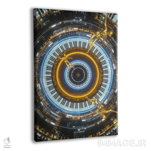 تابلو دکوراتیو احساسات رنگ و صدا اثر ایوان رودز - نمای پرسپکتیو محصول