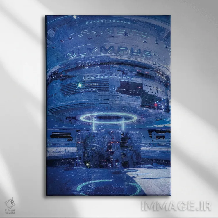 تابلو دکوراتیو ایستگاه المپوس اثر ایوان رودز - نمای روبهرو روی دیوار