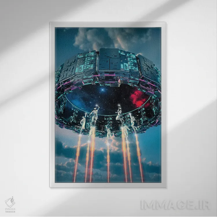 تابلو دکوراتیو دروازه اثر ایوان رودز - نمای قابدار سفید