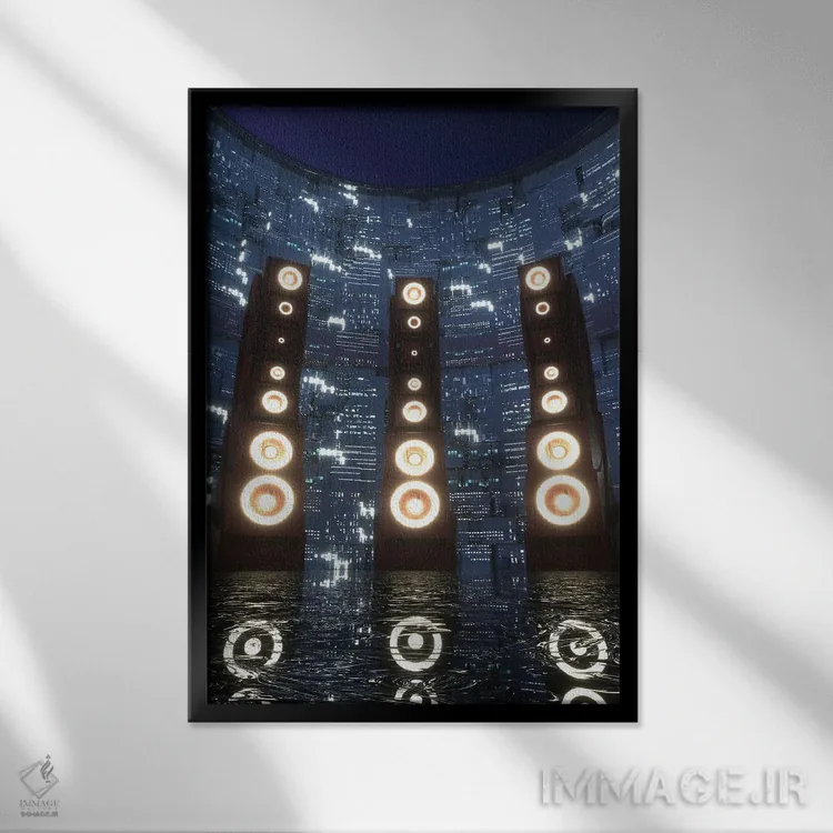 تابلو دکوراتیو هاوس بیس اثر ایوان رودز - نمای قابدار مشکی