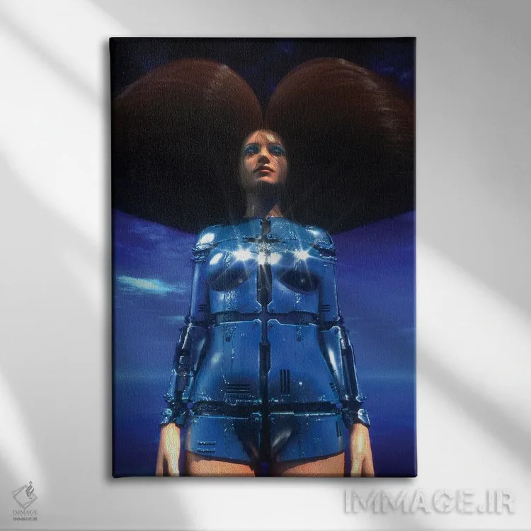 تابلو دکوراتیو بلا سورئالیستا اثر ایوان رودز - نمای روبهرو روی دیوار