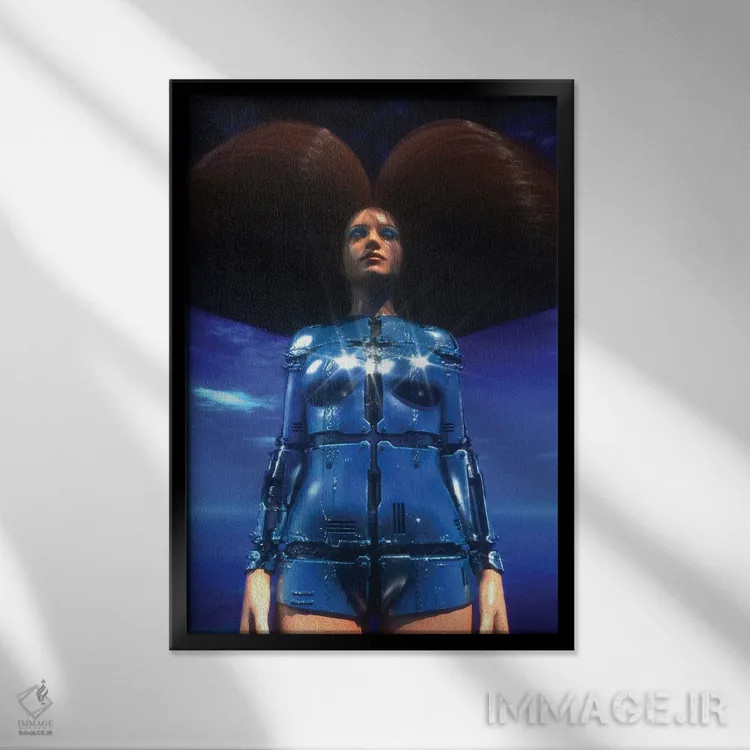 تابلو دکوراتیو بلا سورئالیستا اثر ایوان رودز - نمای قابدار مشکی