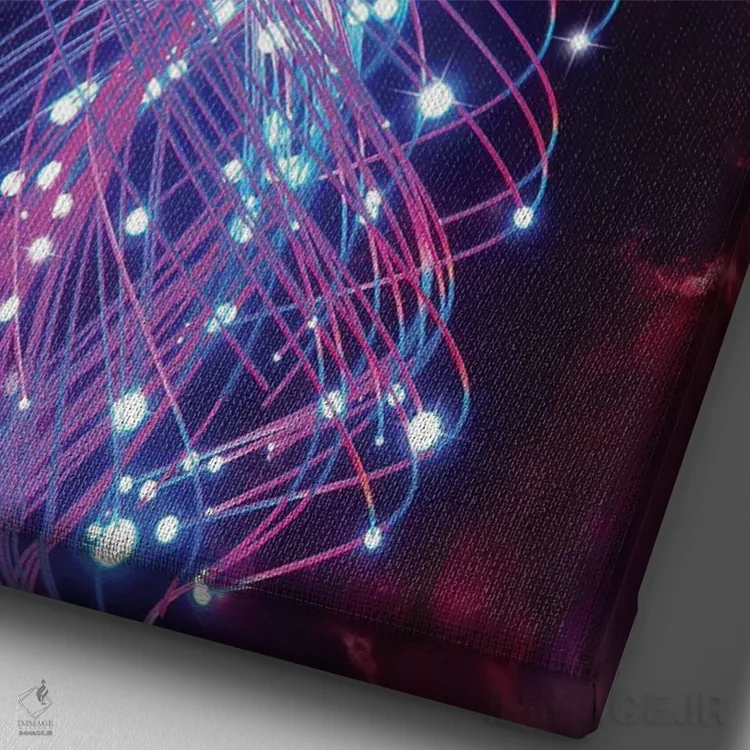 تابلو دکوراتیو به درخشیدن ادامه بده اثر ایوان رودز - نمای نزدیک بافت بوم