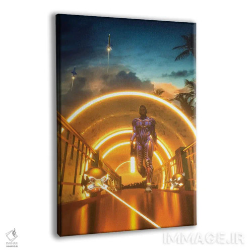 تابلو دکوراتیو سرباز سفینه ای اثر ایوان رودز - نمای پرسپکتیو محصول