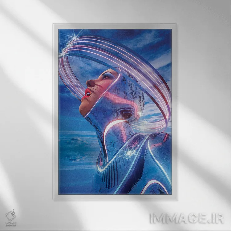 تابلو دکوراتیو آرامش شیرین اثر ایوان رودز - نمای قابدار سفید