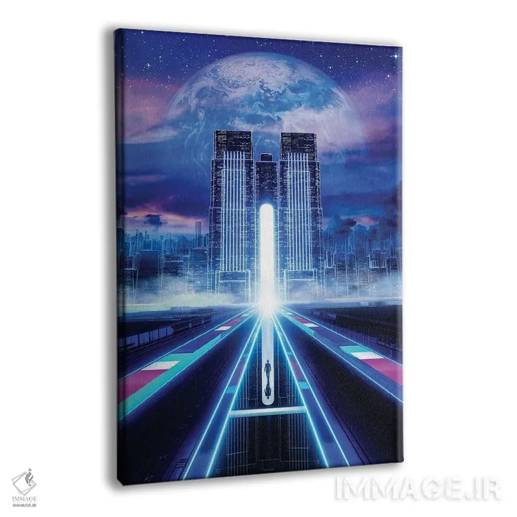 تابلو دکوراتیو سکون در زمان اثر ایوان رودز - نمای پرسپکتیو محصول