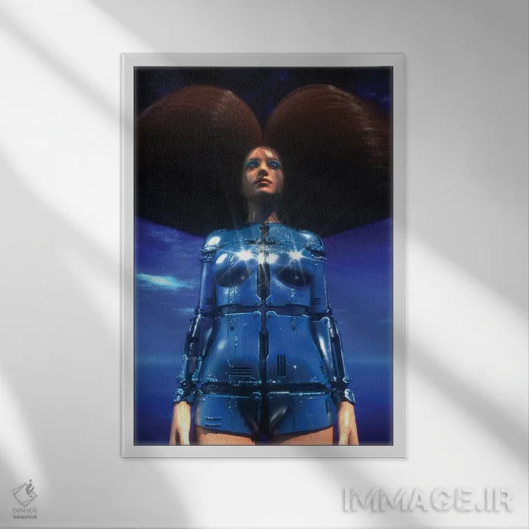 تابلو دکوراتیو بلا سورئالیستا اثر ایوان رودز - نمای قابدار سفید