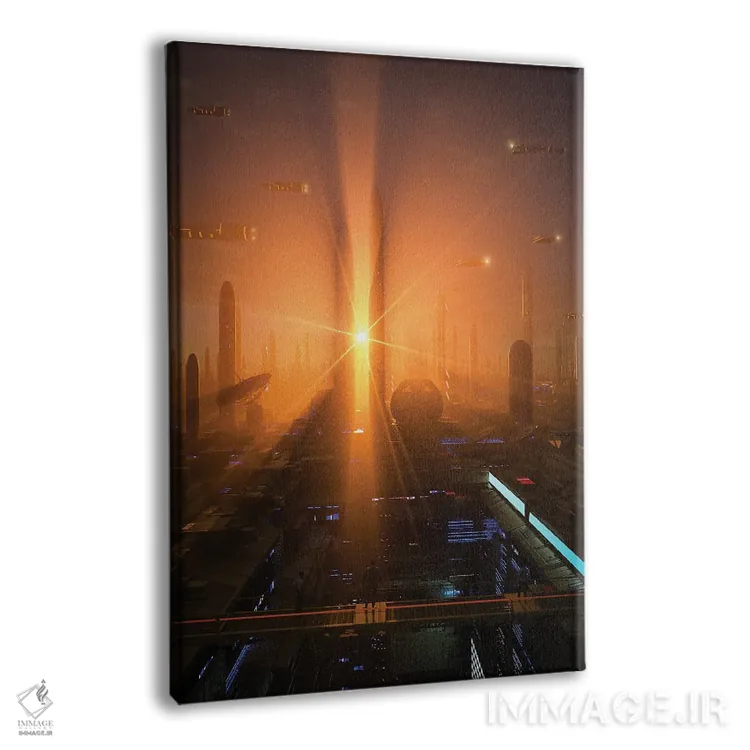 تابلو دکوراتیو نمایی از بالا اثر ایوان رودز - نمای پرسپکتیو محصول