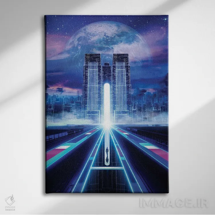 تابلو دکوراتیو سکون در زمان اثر ایوان رودز - نمای روبهرو روی دیوار