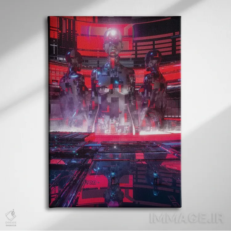 تابلو دکوراتیو صدف اثر ایوان رودز - نمای روبهرو روی دیوار