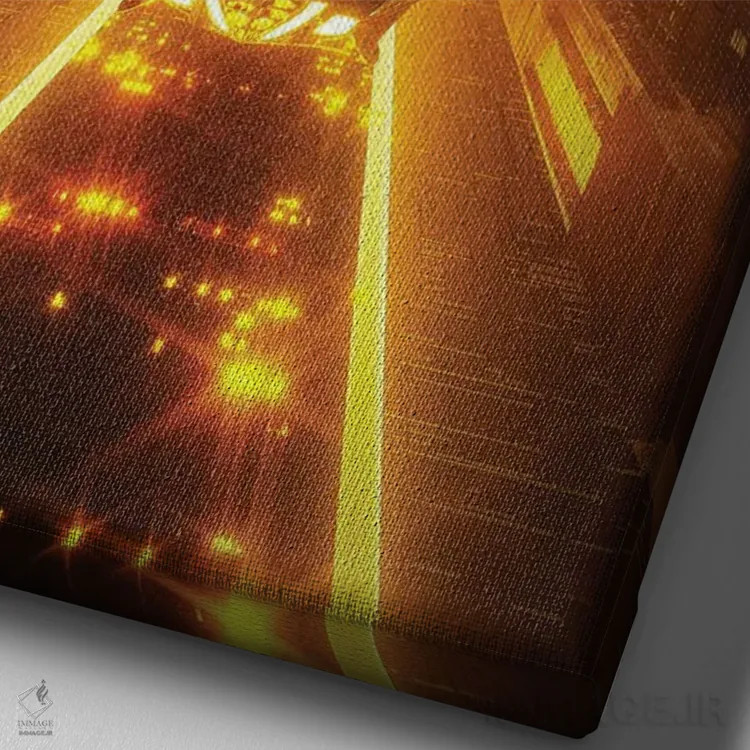 تابلو دکوراتیو لبه غروب اثر ایوان رودز - نمای نزدیک بافت بوم