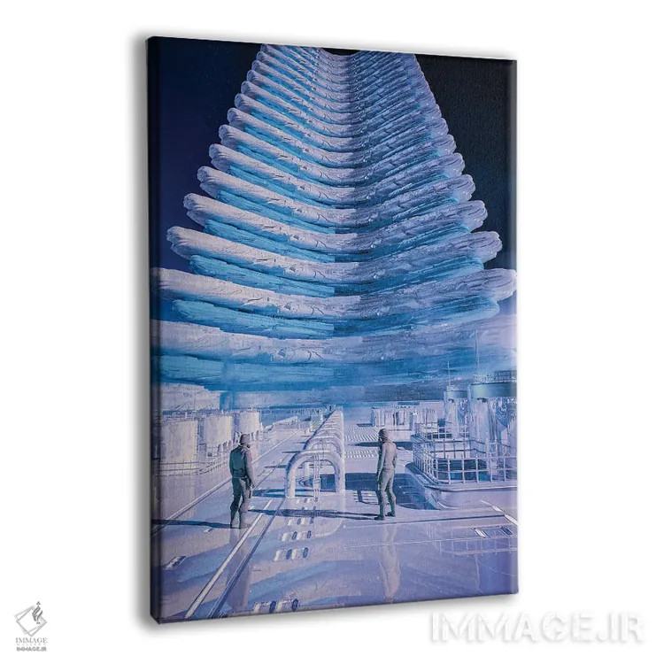 تابلو دکوراتیو نردبان آسمان اثر ایوان رودز - نمای پرسپکتیو محصول