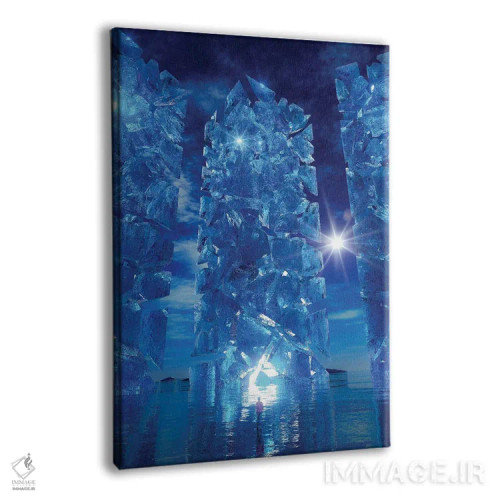 تابلو دکوراتیو تصاویر در آبی اثر ایوان رودز - نمای پرسپکتیو محصول