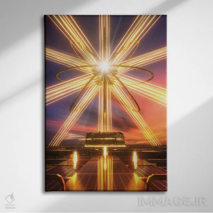 تابلو دکوراتیو آرامش کامل اثر ایوان رودز - نمای روبهرو روی دیوار