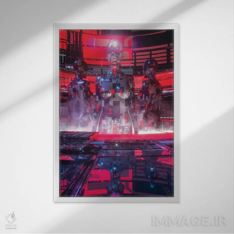 تابلو دکوراتیو صدف اثر ایوان رودز - نمای قابدار سفید