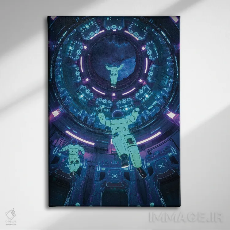 تابلو دکوراتیو سفینه/کشتی اثر ایوان رودز - نمای روبهرو روی دیوار