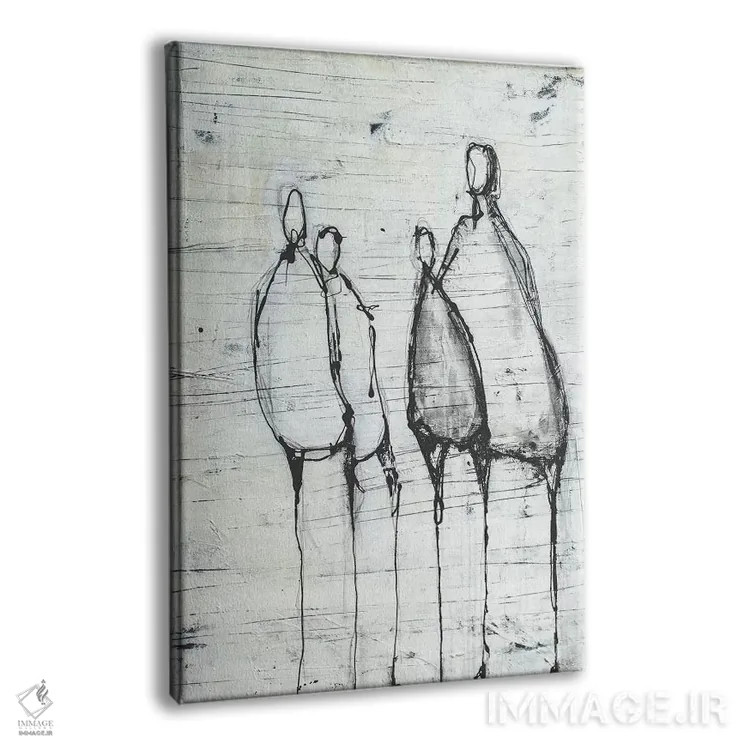 تابلو مینیمال با هم اثر ارین اشلی - نمای پرسپکتیو محصول