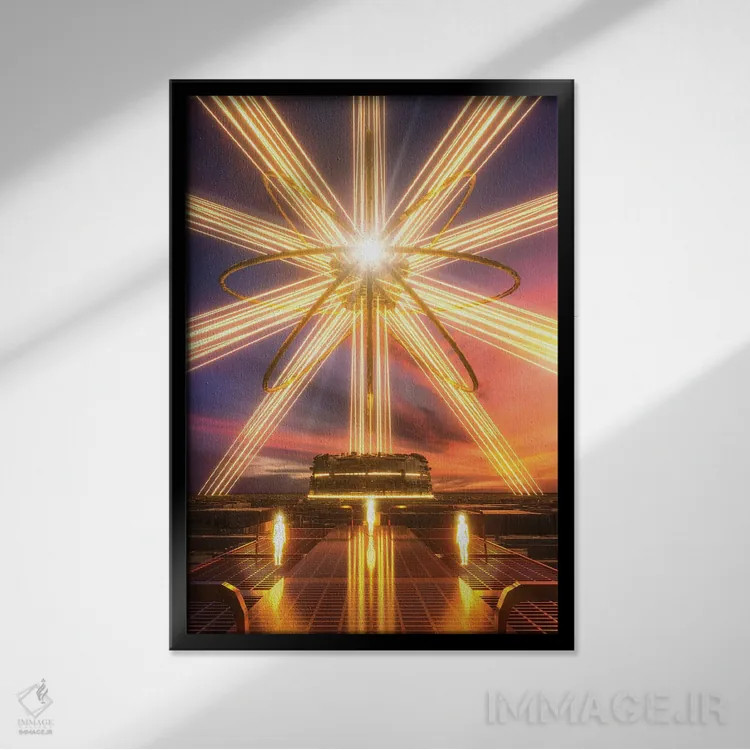 تابلو دکوراتیو آرامش کامل اثر ایوان رودز - نمای قابدار مشکی