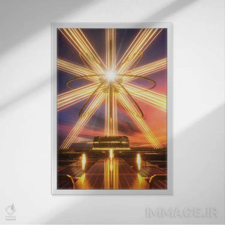 تابلو دکوراتیو آرامش کامل اثر ایوان رودز - نمای قابدار سفید