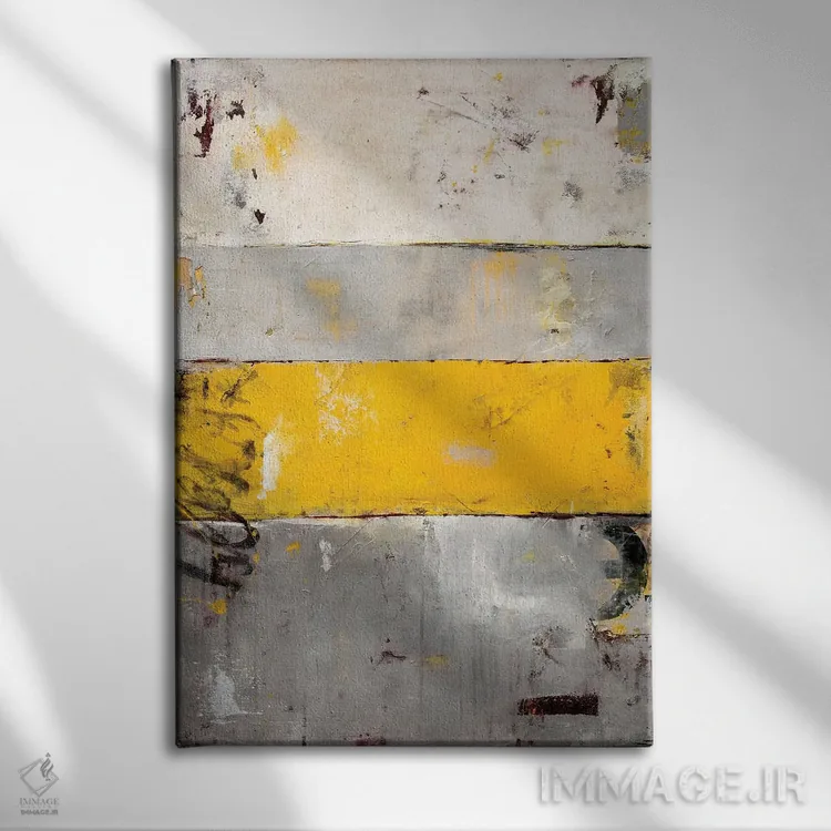 تابلو انتزاعی خروجی آزادراه اثر ارین اشلی - نمای روبهرو روی دیوار