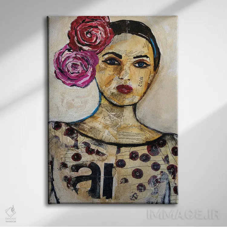 تابلو دکوراتیو تیلر رز اثر ارین اشلی - نمای روبهرو روی دیوار