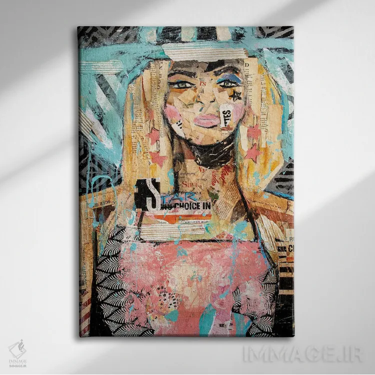 تابلو دکوراتیو ستاره اثر ارین اشلی - نمای روبهرو روی دیوار