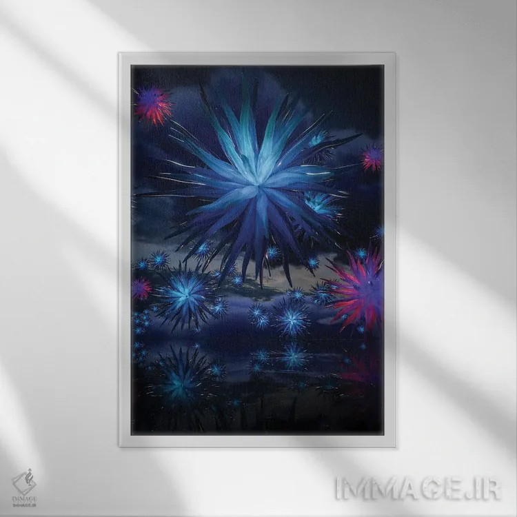 تابلو دکوراتیو جوجه تیغی ها اثر ایوان رودز - نمای قابدار سفید