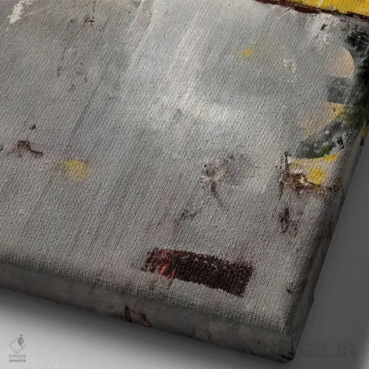 تابلو انتزاعی خروجی آزادراه اثر ارین اشلی - نمای نزدیک بافت بوم