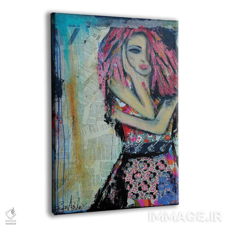 تابلو مدرن مد پانک راک اثر ارین اشلی - نمای پرسپکتیو محصول