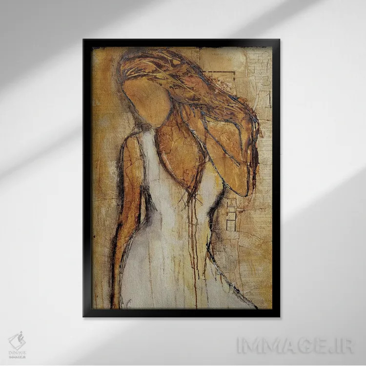 تابلو دکوراتیو داستان عشق اثر ارین اشلی - نمای قابدار مشکی