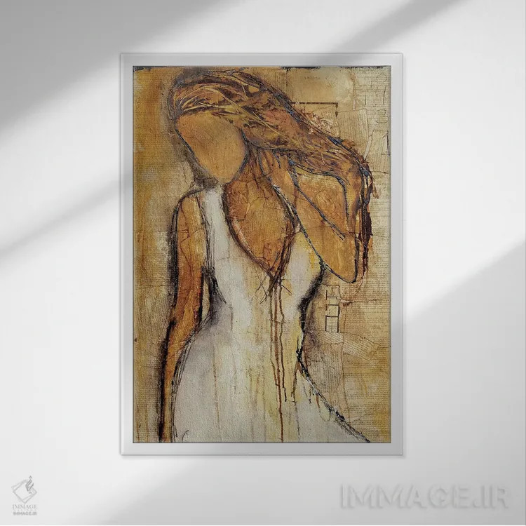 تابلو دکوراتیو داستان عشق اثر ارین اشلی - نمای قابدار سفید
