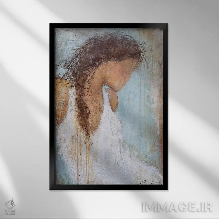 تابلو دکوراتیو عاشقانه های نسیم دریا اثر ارین اشلی - نمای قابدار مشکی