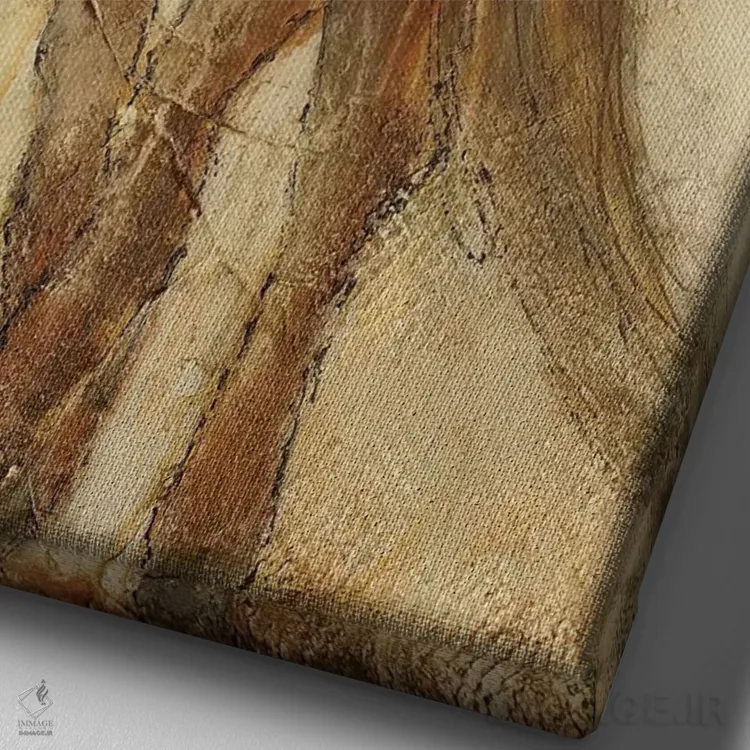 تابلو دکوراتیو زیبایی رازآلود اثر ارین اشلی - نمای نزدیک بافت بوم