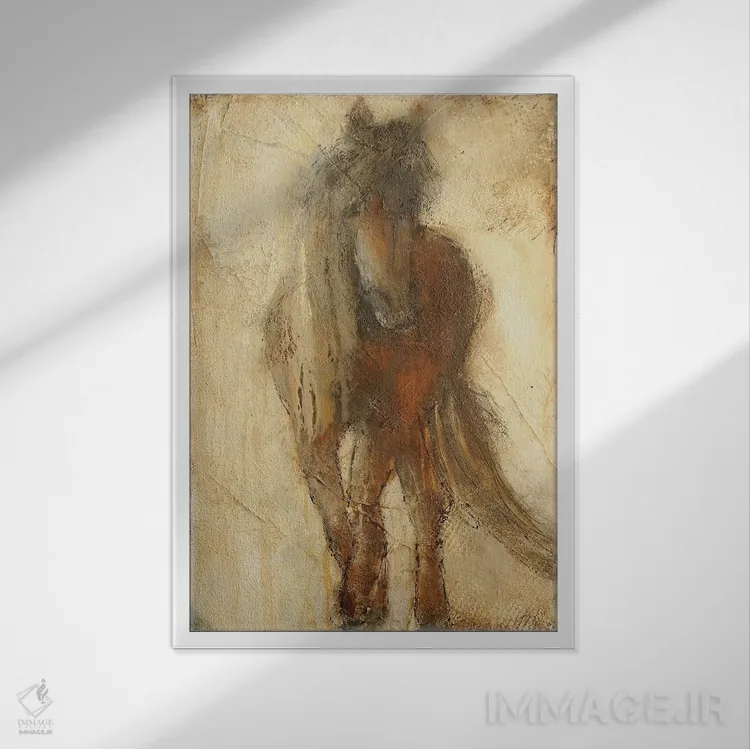 تابلو دکوراتیو زیبایی رازآلود اثر ارین اشلی - نمای قابدار سفید