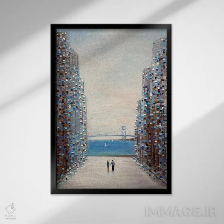 تابلو دکوراتیو تابستان ما اثر اکاترینا ارمیلکینا - نمای قابدار مشکی