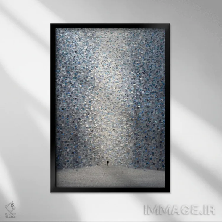تابلو انتزاعی سرخوشی اثر اکاترینا ارمیلکینا - نمای قابدار مشکی