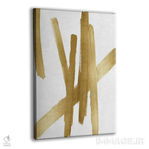 تابلو مینیمال چهارراه های طلایی IV اثر الی رابرتز - نمای پرسپکتیو محصول