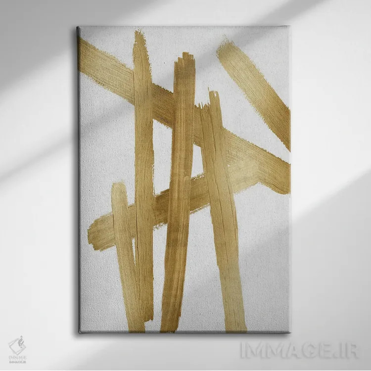 تابلو مینیمال چهارراه های طلایی I اثر الی رابرتز - نمای روبهرو روی دیوار