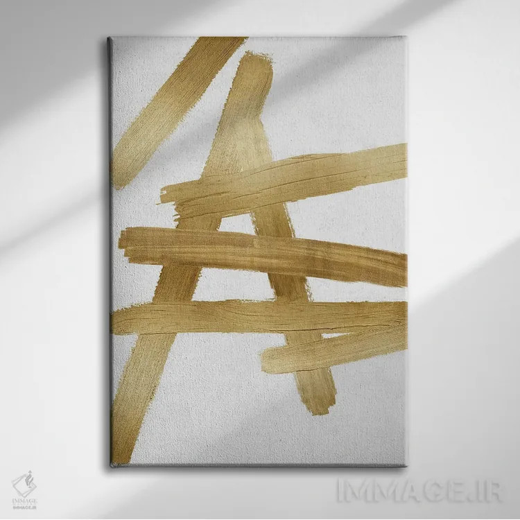 تابلو مینیمال چهارراه های طلایی III اثر الی رابرتز - نمای روبهرو روی دیوار
