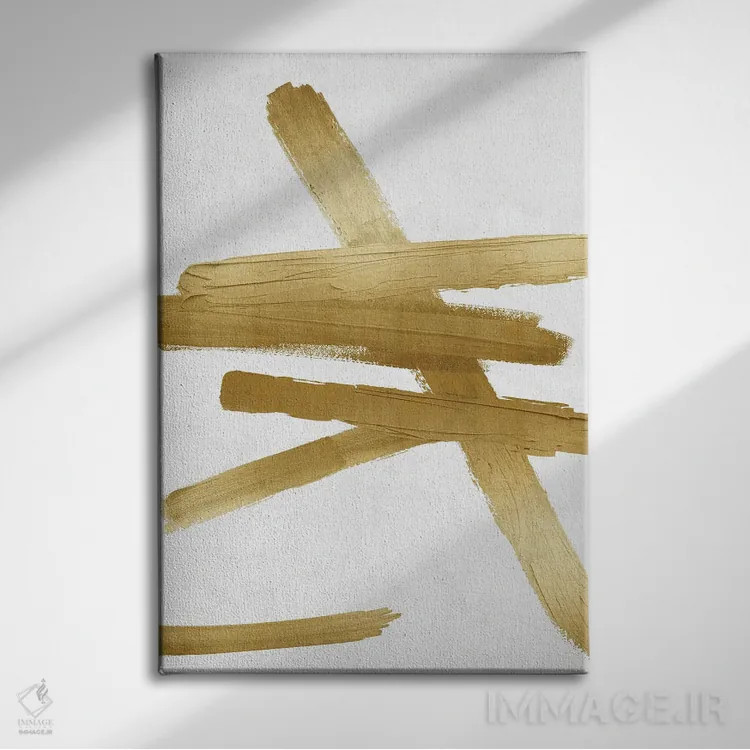 تابلو مینیمال چهارراه های طلایی II اثر الی رابرتز - نمای روبهرو روی دیوار