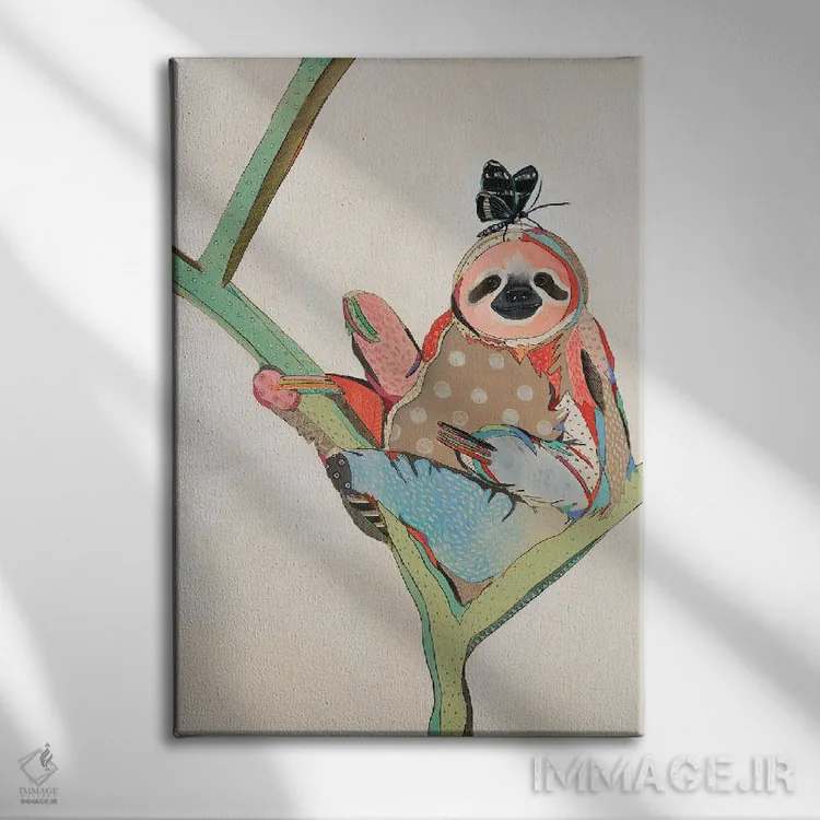 تابلو دکوراتیو کسل و پروانه اثر امیلی رید - نمای روبهرو روی دیوار